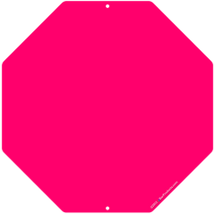 Kolorcoat™ Custom Octagon Metal Bar Sign - Pink