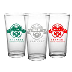 CUSTOMIZABLE - 16oz Pint / Mixing Glass - Hops