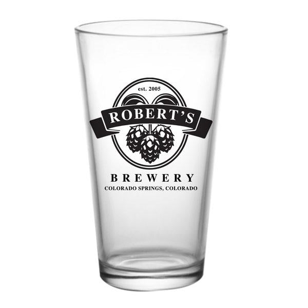 CUSTOMIZABLE - 16oz Pint / Mixing Glass - Hops | logobarproducts