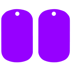 Kolorcoat™ Dog Tag - Purple