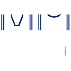 Kolorcoat™ T-Shirt Bottle Cooler - White and Blue