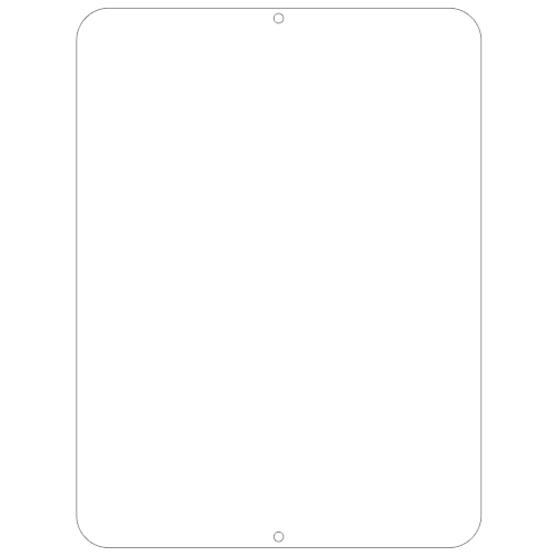 Kolorcoat™ Custom Metal Bar Sign - 9" x 12" - White