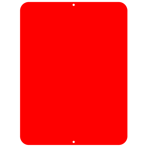 Kolorcoat™ Custom Metal Bar Sign - 9" x 12" - Red