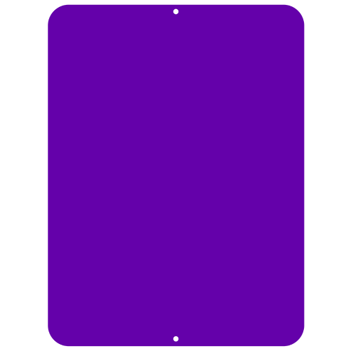 Kolorcoat™ Custom Metal Bar Sign - 9" x 12" - Purple