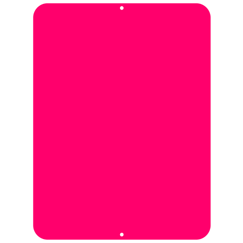 Kolorcoat™ Custom Metal Bar Sign - 9" x 12" - Pink