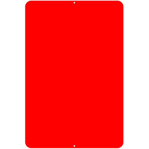 Kolorcoat™ Metal Custom Bar Sign - 12" x 18" - Red