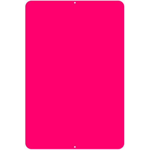 Kolorcoat™ Metal Custom Bar Sign - 12" x 18" - Pink