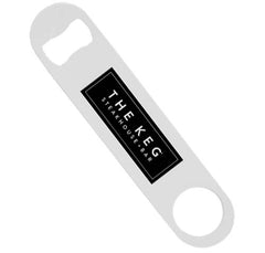 Screen Printed Colored Stainless Steel Speed Opener - WHITE