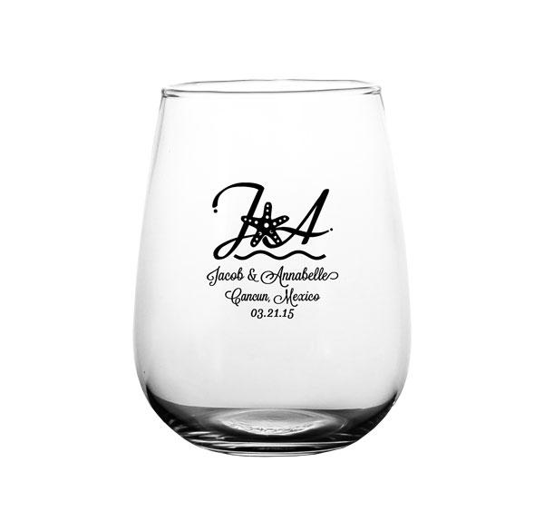 Custom Glassware - Stemless Wine Glass