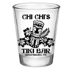 CUSTOMIZABLE - 1.75oz Clear Shot Glass - Tiki Bar
