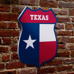 CUSTOMIZABLE Wood Shield Plaque - US State Flags - Every State Available - Two Sizes
