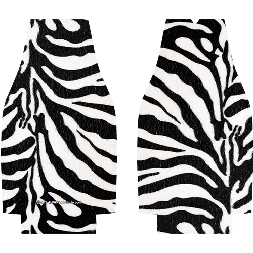 Kolorcoat™  Zipper Bottle Cooler - Zebra